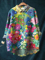 Sophia | Floral Watercolour Shirt