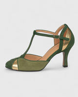 Maria | Women's Green Orthopedic Heels, Non-Slip