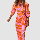 Celeste | Women's Elegant Striped Dress