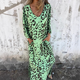 Denise | Dress with Leopard Print