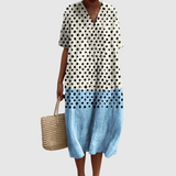 Millie | Polka Dot Dip-Dye Midi Dress