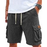 Archer | Men's Premium Lace Summer Cargo Shorts, Pockets