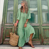 Bree | Women's Geometric Print High-Low Dress