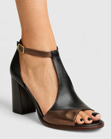Frances | Women's Black Elegant Orthopedic High Heels, Arch Support, Non-Slip