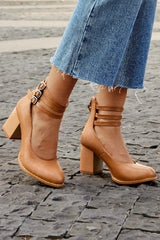 Jadara - Triple Buckle Heels