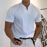 Griffon | Men's V-Neck Short Sleeve Slim Fit T-Shirt