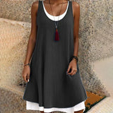 Ophera | Women's Layered Sleeveless Mini Dress